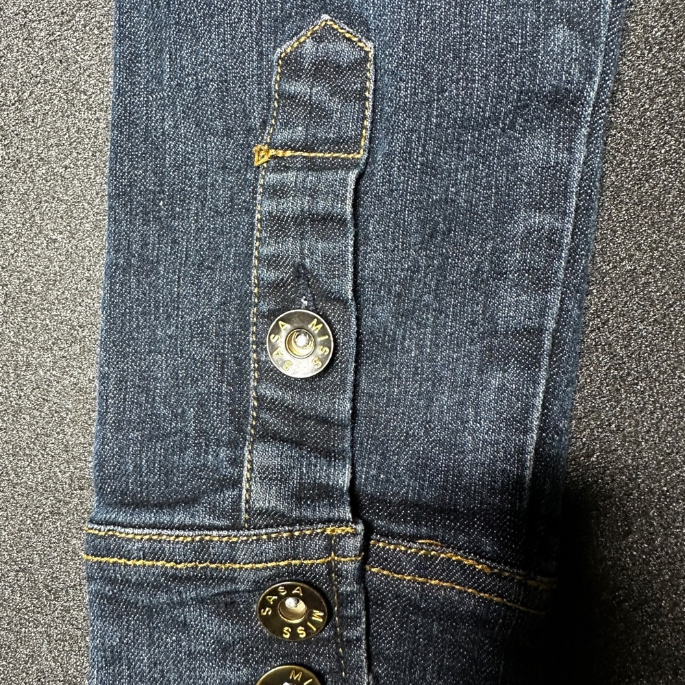 Blue Denim Button-Up Midi Dress - Picture 8 of 9